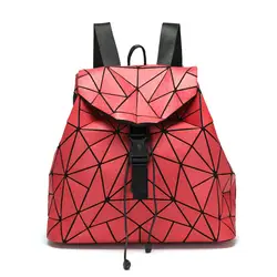 2019 крест-граница Монополия цветной яркий многоцветный рюкзак модный лазерный рюкзак с ромбами