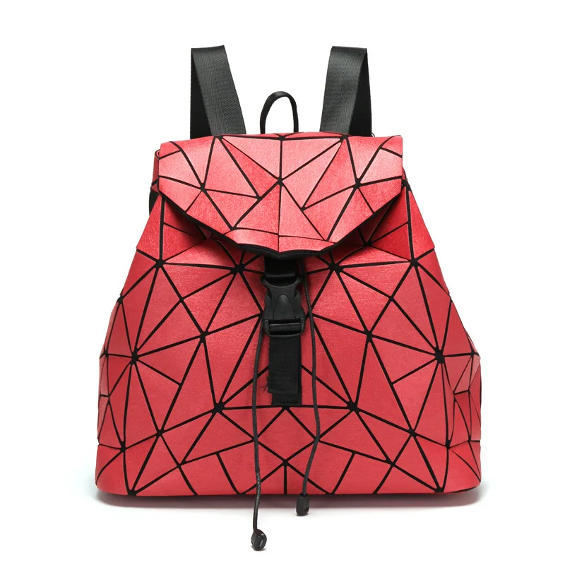 

2019 Cross Border Monopoly Colorful Multi-color Backpack Fashion Laser Rhombus Backpack