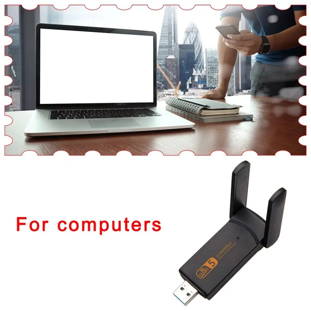 Usb3.0 Wifi адаптер 1900 Мбит/с двухдиапазонный 2 4 ГГц + 5 8 Wi Fi ключ компьютер 802.11Ac сетевая