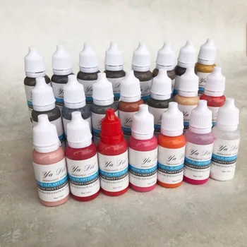

22 Colors to Choose Striped Eyebrow Microblading Pigment Color Embroidery Eyebrow Basic Tint for Lip Tattoo Ink