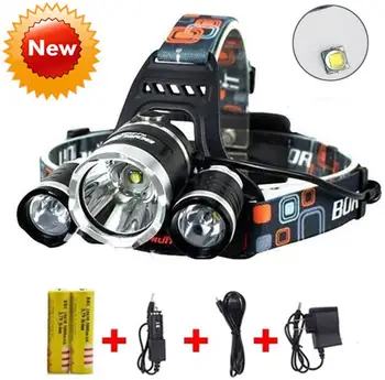 

Brightest And Best LED Headlamp 10000 Lumen Flashlight - IMPROVED LED, Rechargeable 18650 Headlight Flashlights, Waterproof Hard