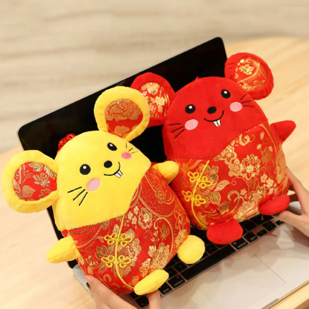 2020 год мыши Kawaii Китай счастливый мешок крыса плюшевая мышь в Танг костюм игрушка