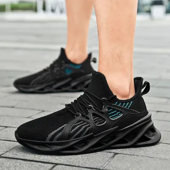 

Men's lace-up running shoes sports shoes Zapatillas Hombre vulcanized shoes casual shoes Ultralight Flying Woven Men's Shoes