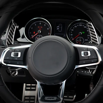 

Car Steering Wheel Shift Paddle Extension Carbon Fiber Shift Paddles for VW Golf 6 MK6 2008-2012 Scirocco 2009-2016 Car Parts