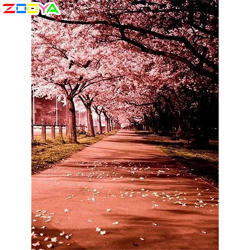 Zooya 5D Diy алмазная живопись полный квадратный пейзаж полная Алмазная Вышивка Полный комплект Алмазная мозаика полный макет подарок Zh004 - Цвет: ZH004-8