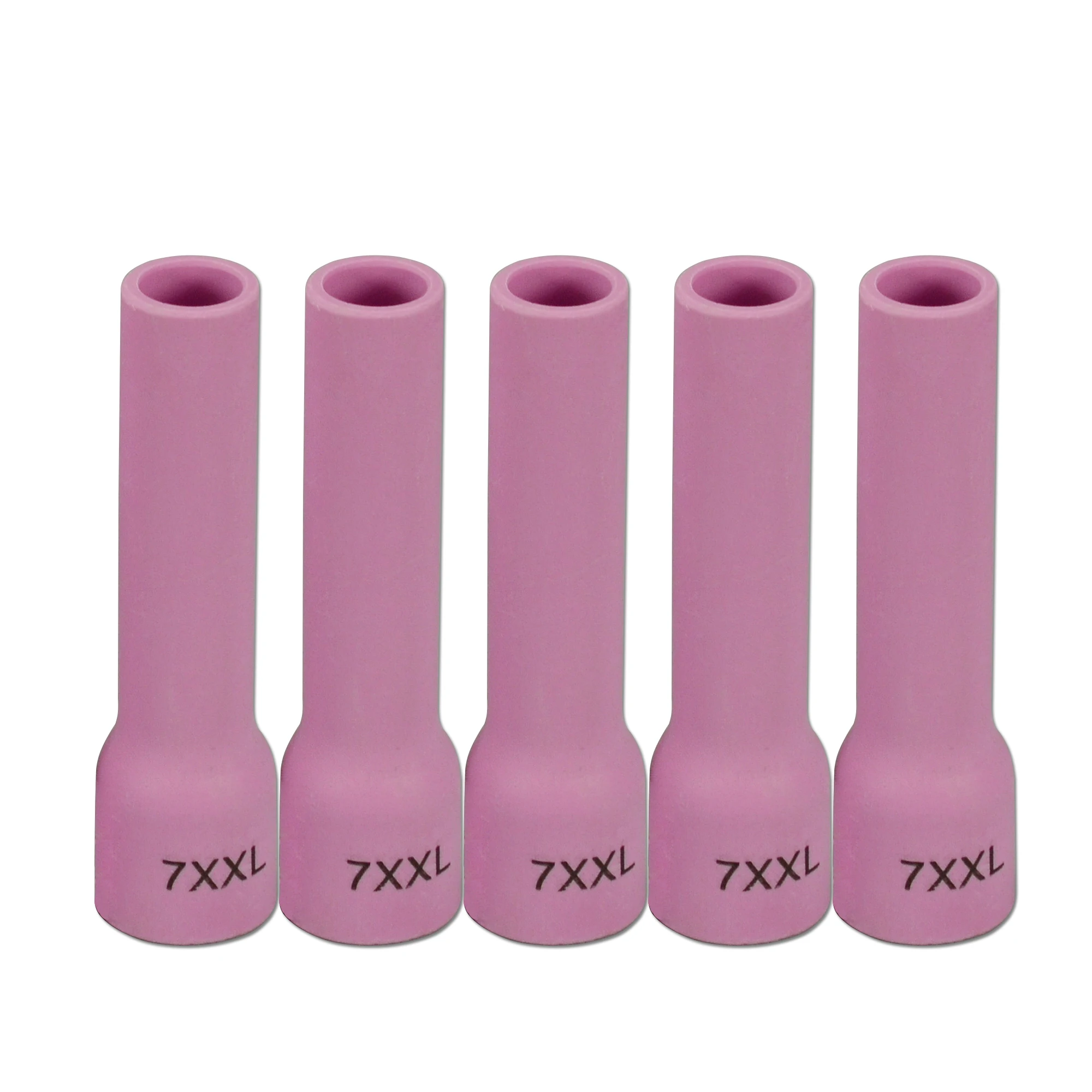 

TIG Gas Lens Aluminia Nozzle Ceramic Cup Extra Long 53N61XXL (#7XXL 7/16" Orifice) for SR WP 9 20 25 TIG Welding Torch 5pk