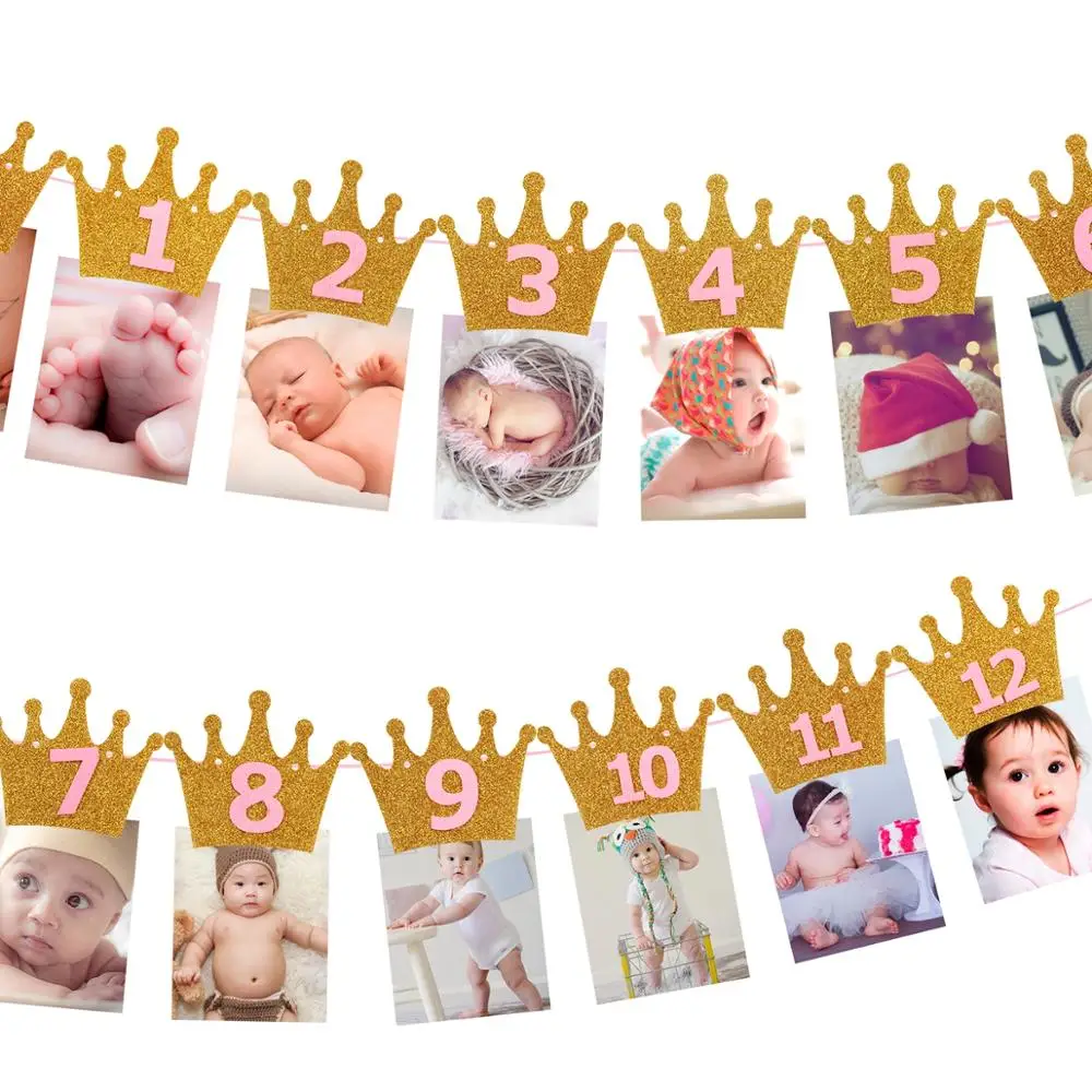 HUIRAN Baby фото плакат Детский набор украшений для душа Oh It's Boy или Girl пол шоу Babyshower