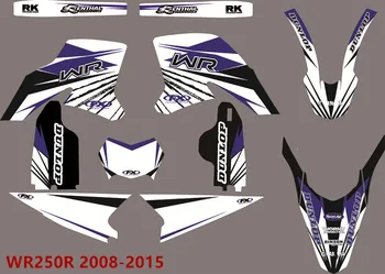 

For YAMAHA WR250R 2015-08 Motorcycle Graphics DECALS STICKERS For YAMAHA WR 250R WR250R 2008 2009 2010 2011 2012 2013 2014 2015
