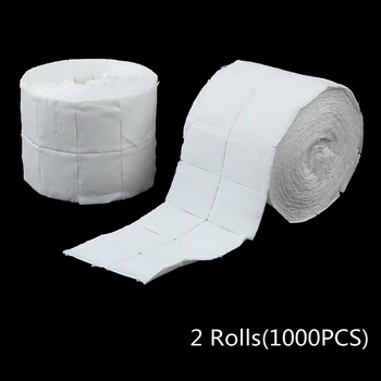 

1000Pcs Nail Gel Remover Cleaner Wipes Acrylic UV Gel Tips Cotton Pads Lint Free Nail Polish Remover Tools New