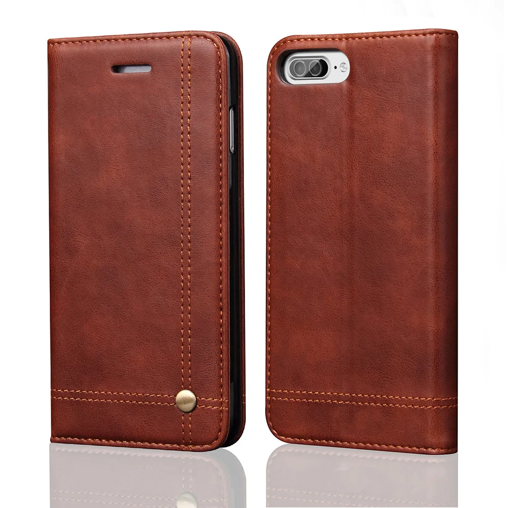

Flip Applicable iPhone X Card Instert Crazy Horse Pattern Wallet-Phone Case PU Protective Shell Classic Leather Phone Cover