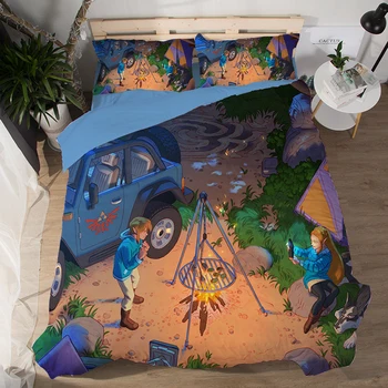 

Fashion Game Legend of Zelda Cartoon game Duvet Covers Pillowcases Comforter Bedding Sets bed linens bedclothes bed sets