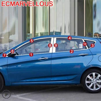 

Window Body Automobile Chromium Modified Decorative Car Styling Accessory Sticker Strip Modification 14 15 16 FOR Hyundai Verna
