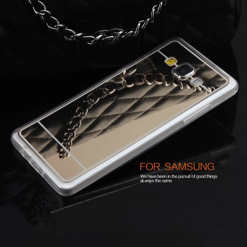 Зеркальный гальванический Мягкий ТПУ защитный чехол для SAMSUNG GALAXY S21 S3 S4 S5 J5 J7 A5 A500 A7