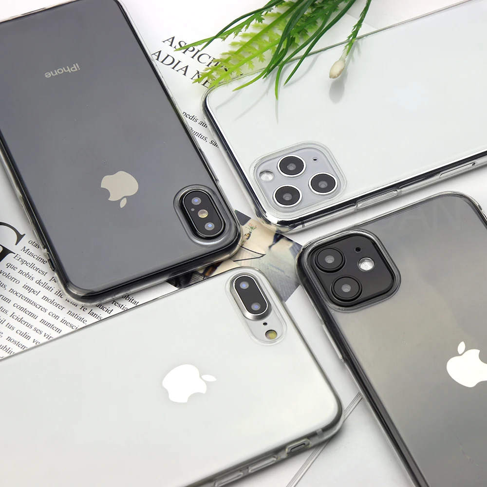 Мягкий тонкий прозрачный чехол для iPhone 11 11pro max XR X XS 8 7 6 s Plus силиконовый 5 se задняя
