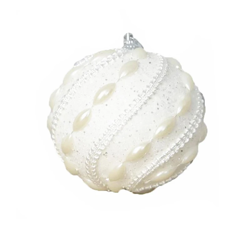 Teellook 10 шт. 8 см белый пузырьковый Рождественский шар Рождественское украшение для торгового центра Рождественская елка подвеска - Цвет: A