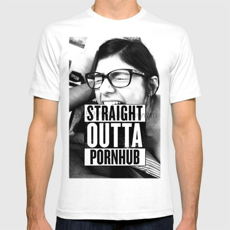 Миа Халифа Прямые новые модные мужские футболки хлопковые Мужская Ткань Прайд с