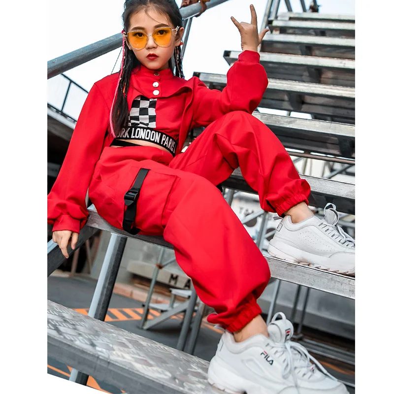 3-Pieces-Set-Girls-Jazz-Dance-Clothes-Children-Hip-Hop-Red-Suit-Modern-Street-Dance-Show (3)