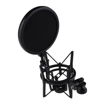 

Microphone Mic Professional Shock Mount with Pop Shield Filter Screen