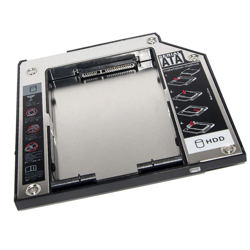 9.5mm SATA 2nd SSD HDD Caddy For Lenovo Thinkpad T420s T430s T500 W500 T400 T410 Hard Disk Drive Caddy