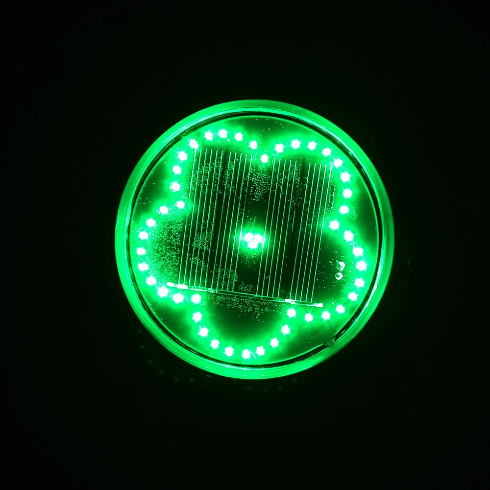Green Eco-Friendly Durable Street 48LED Security Gutter Flower Disk Lights Solar Power Path Way Landscape Light Ground Lamp Home - Испускаемый цвет: Green