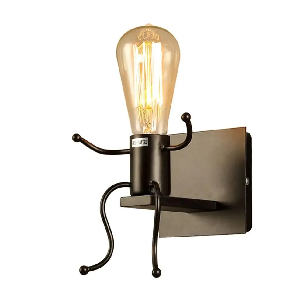 

modern led light Interior Wall Light Iron lamp hanger Creative Mounted Sconce for Restaurant bar decoration Living Room Bedroom