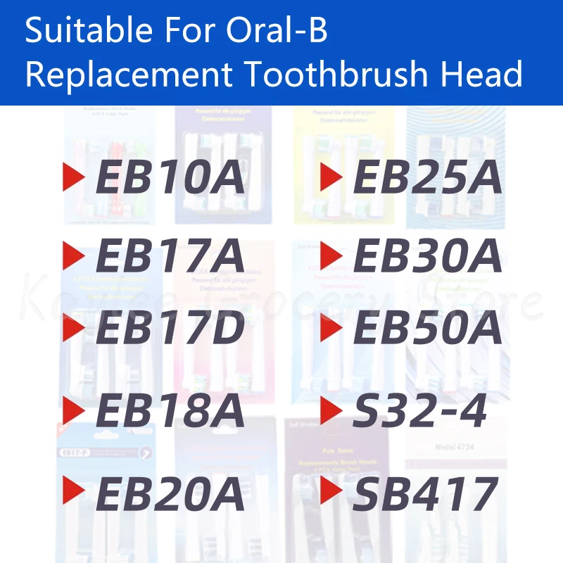 ReplacementBrushHeadsForBraunoralBD12D16D29D20D32OC20