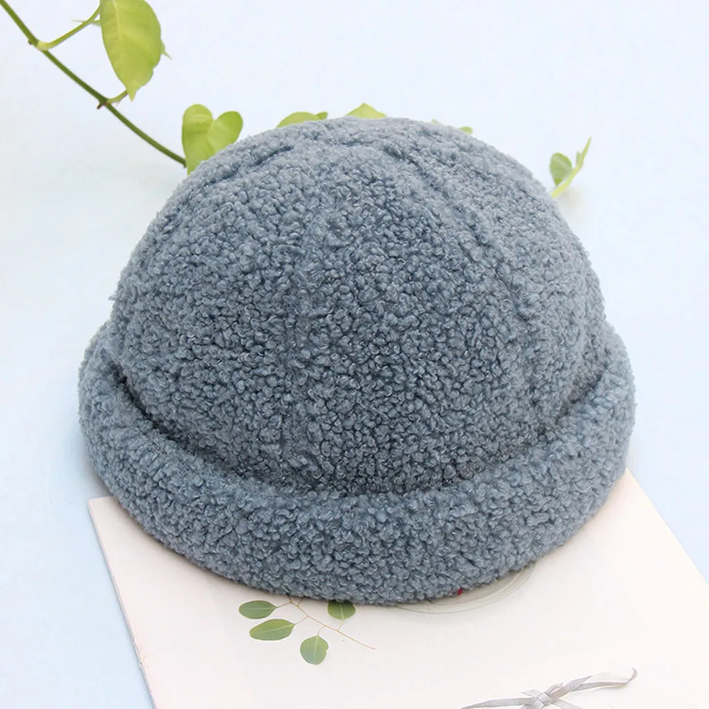 Женские зимние теплые вязаные шапки Skullcap, Повседневные шапки в стиле хип-хоп без рукавов с манжетами, короткие женские Лыжные шапки с дыней, рыбацкие шапки Docker, шапки 19 oct29