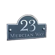 ztgs Customize Modern House Address Plaque Door Number Signs Name Plates Glass Effect Acrylic