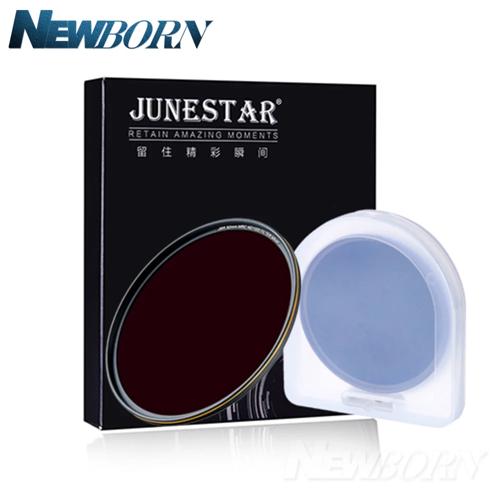 JUNESTAR ND4/8/16/32/64 Камера объектив фильтр нейтральной с алюминиевой рамкой и