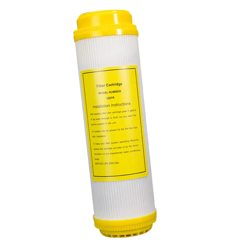 Water Softening Filter Cartridge with NSF Certified Cation Resin 2.5inch x 10inch White