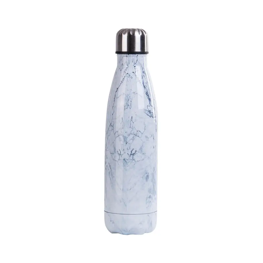 500 мл портативная бутылка для воды с вакуумной изоляцией из нержавеющей стали Герметичный Термос с двумя стенками горячий/холодный 500 мл для путешествий на открытом воздухе - Цвет: as picture