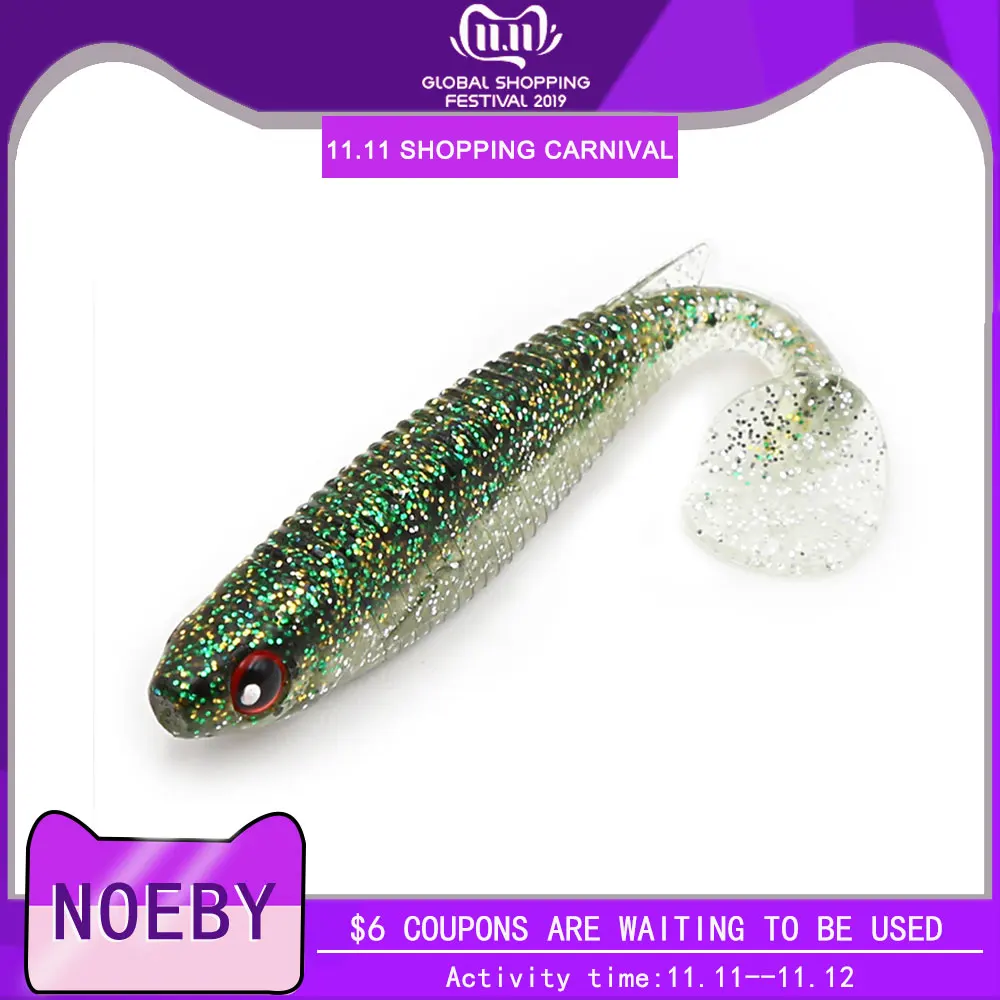 NOEBY Лидер продаж высотка каблука 10 см/8g Pesca искусственные мягкие блесны для