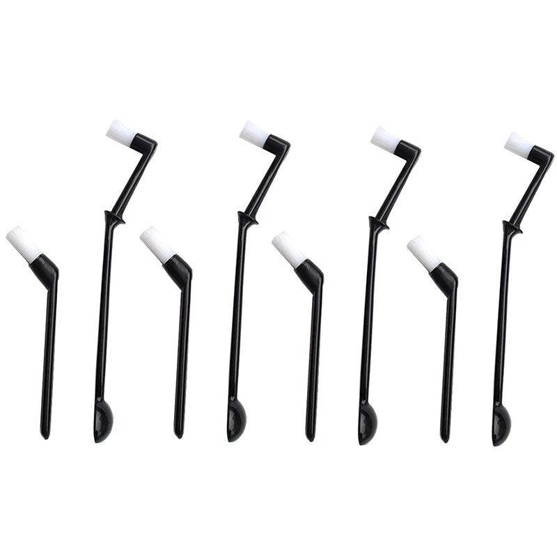

8 Pcs Coffee Grime Cleaning Tools Coffee Machine Cleaning Brush Espresso Machine Group Head Cleaning Brush (Black)