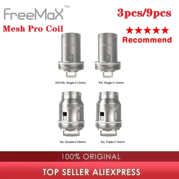 

3pcs/6pcs Original Freemax Mesh Pro Coil 0.5ohm/0.12ohm/0.2ohm Coil Head for Freemax Mesh Pro Tank/ Fireluke Tank Vape Coil Head