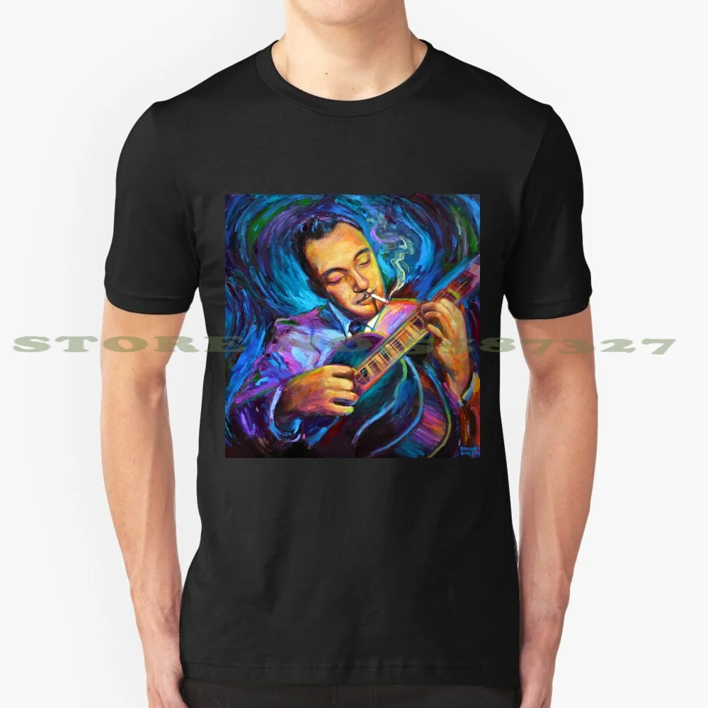 Django Reinhardt Цыганский джазовый гитарист Роберт Фелпс летняя забавная футболка для