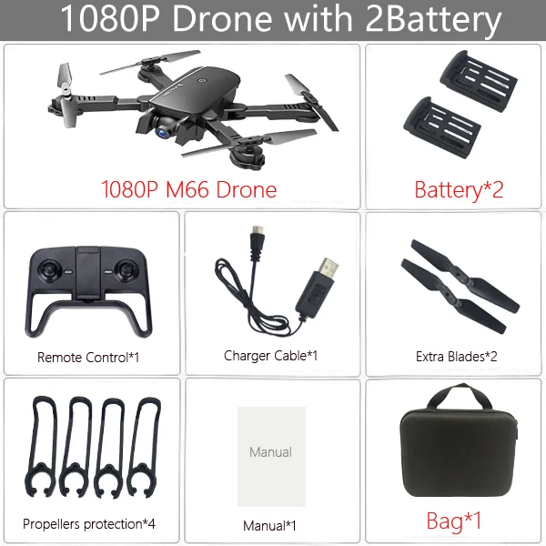1080P 2B Bag Black LAUMOX M66 Радиоуправляемый Дрон с камерой 4K широкоугольный оптический поток позиционирования жестов фото Wi-Fi FPV складной Квадрокоптер Дрон Vs XS812 - Цвет: 1080P 2B Bag Black