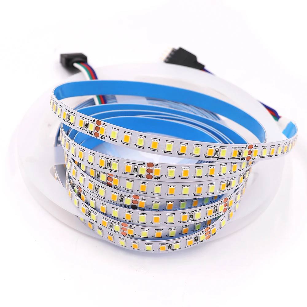 

5M led strip 2835 SMD 24V CCT LED Light Strips 168LEDs/m IP20 Led Tape 8mm PCB Dimmable Led Ribbon Lamp home decoration Light