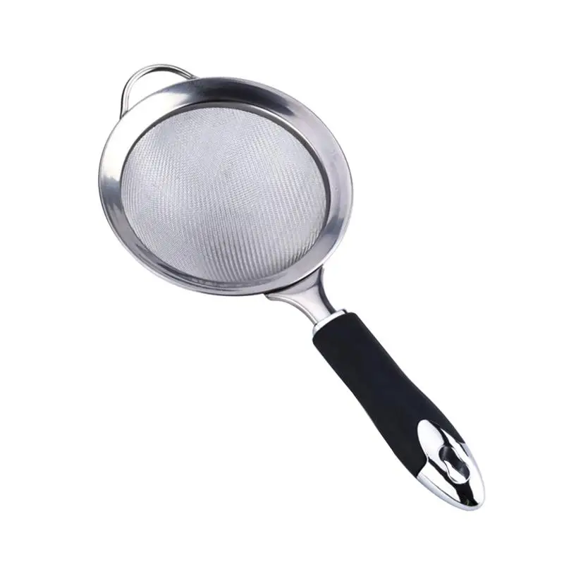 1PC Stainless Steel Mesh Sieve Sifter Flour Colander Filter Flour