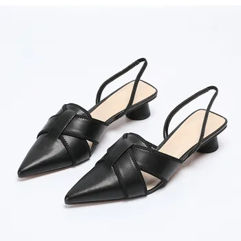 

Spring and summer new women shoes Large size high heels Female Pointed sandals women heeled shoes ladie shoes zapatos mujer