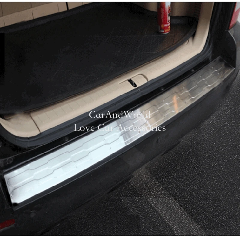 Для hyundai Tucson 2006- задняя Дверная панель бампер защитная пластина ступенчатая панель Накладка порога Накладка багажника автомобильные аксессуары