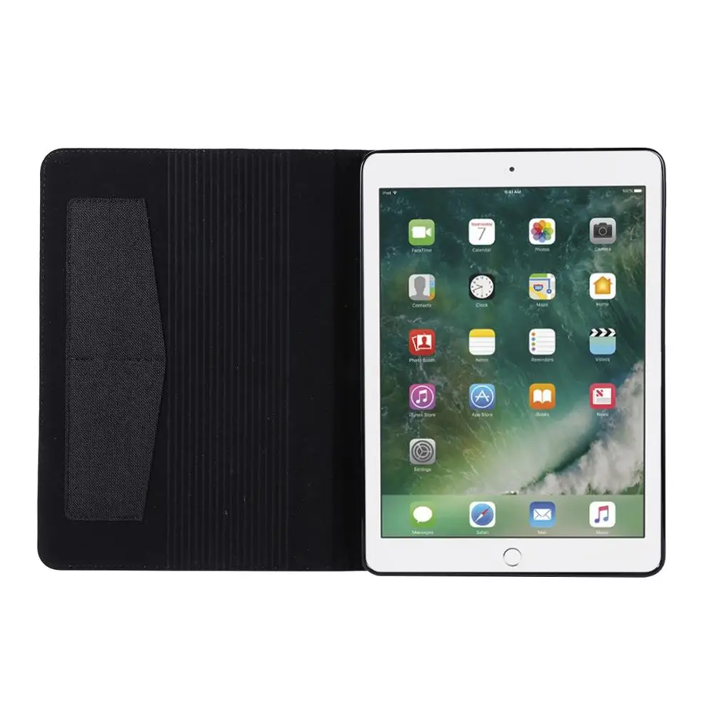 

Case for New iPad 9.7 inch 2017 2018 Air 1 Air 2 Funda bottom Back PU Leather Smart Cover Auto Sleep
