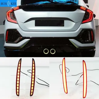 

For Honda Civic Hatchback 2016 2017 2018 Multi-function LED Rear Bumper Light Rear Fog Lamp Auto Bulb Brake Light Reflector