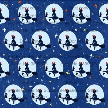 

Miyazaki Anime Kiki's Black Cat Birthday Gifts Polyester Cotton handmade Studio Ghibli Children Home Textile DIY Fabric Sewing