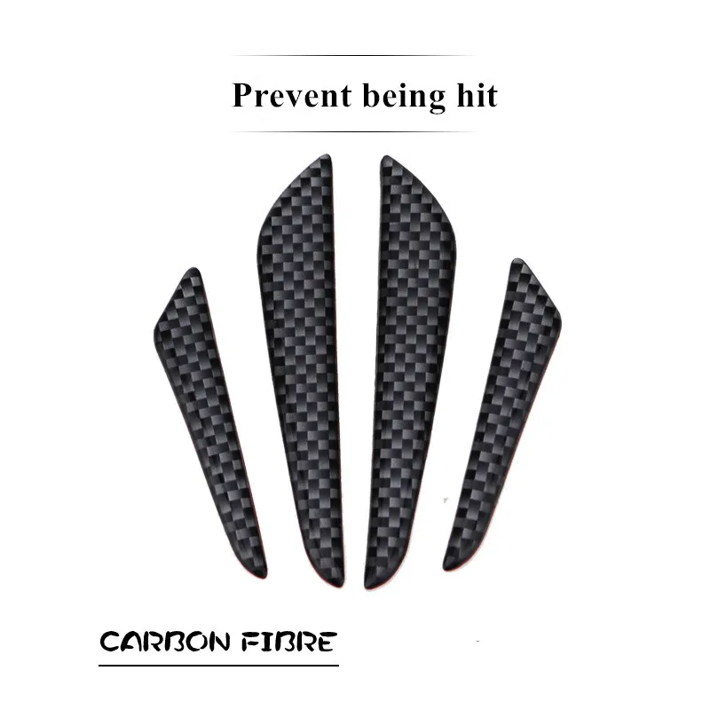 

4PCS/lot Carbon Fiber Car Door Edge Guard Strip Scratch Protector Anti-collision Trim Door Edge Guard Stickers Hot Sale