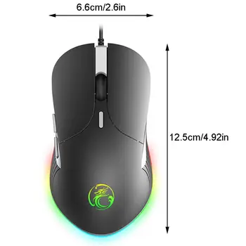 

Imice X6 Gaming Mouse 3200 DPI Adjustable USB Wired Mouse for PC Laptop Computer K92C
