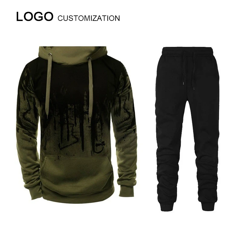 Мужские толстовки наборы 2020 осень зима с капюшоном спортивный костюм Наборы