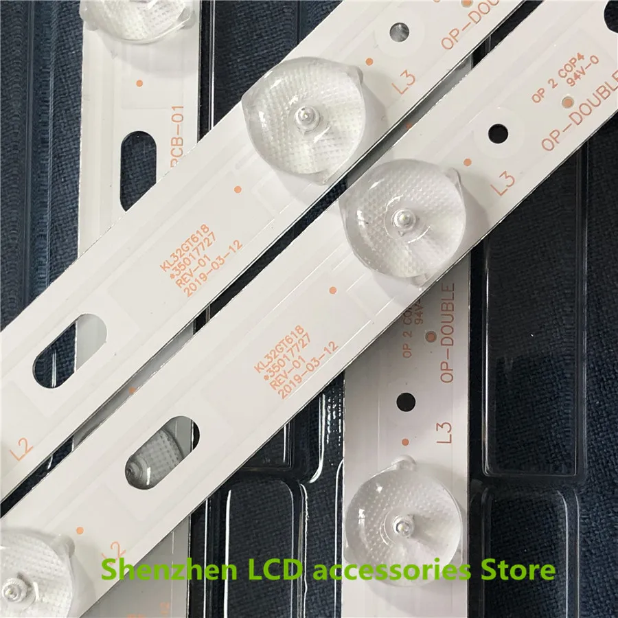 10 шт./лот светодиодный подсветка полосы для KONKA KL32GT618 35017727 REV-01 10 светодиодный s 644 мм
