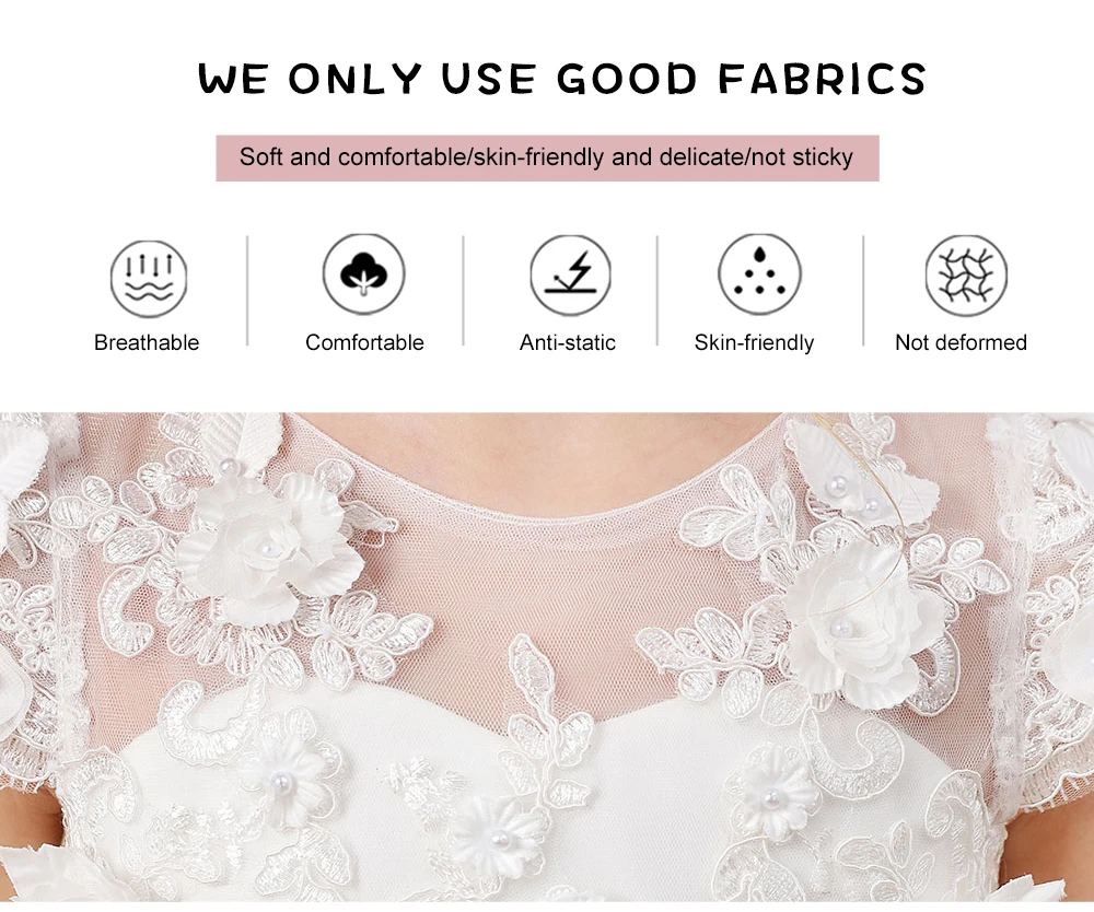 Flower Girl Dresses Applique Sleeveless Kids Birthday Party Pageant Gowns Weddings First Communion Elegant Dresses 2-14T