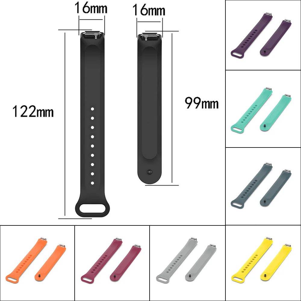 

Sport Silicone Strap Band Watchband For Fitbit inspire / inspire HR Smart Bracelet Replacement Watch Band 16mm Wristband Strap