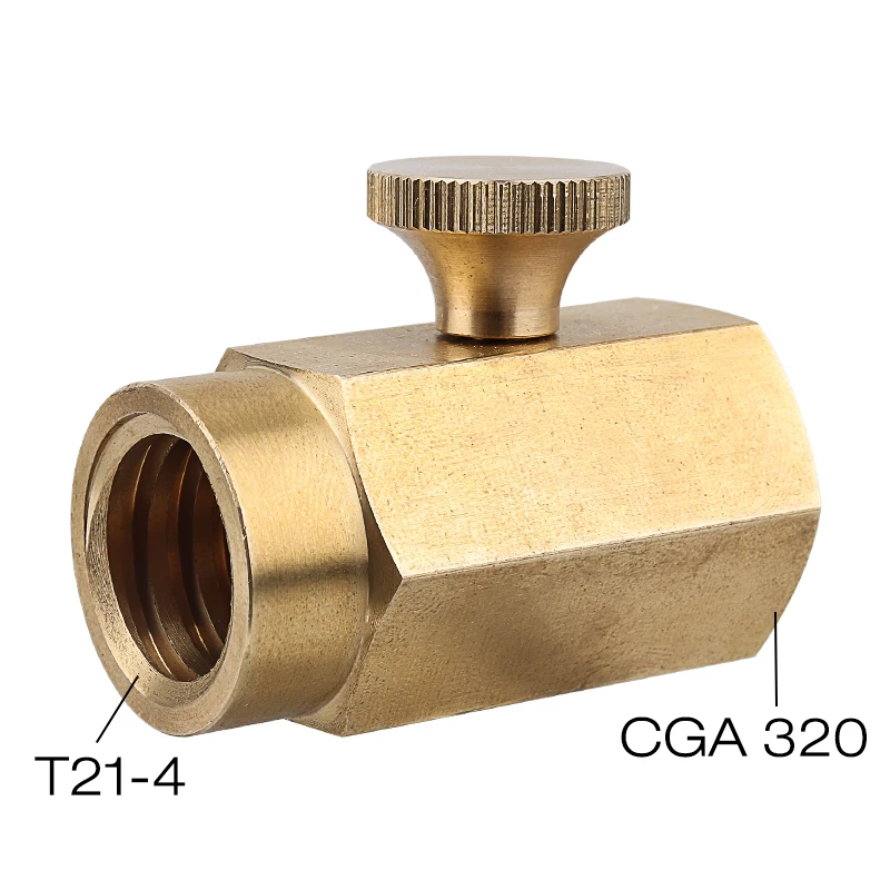 Soda Cylinder Adapter CO2 Refill Adapter Connector Kit for Filling Gas to Soda Water Bottle From Co2 Tank, Homebrew Kit - Цвет: CGA 320